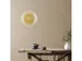 Horloge murale Nextime dia 50cm verre sphérique bleu plastique Deep