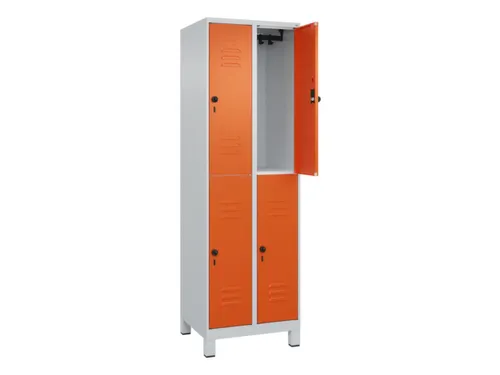 dubbeldekse locker,HxBxD 1950x600x500mm,2x2vak.,vak B 300mm