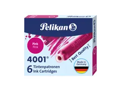 Inktpatroon Pelikan 4001 roze 6 stuks