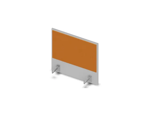 opzetpaneel bureau aanbouw zijkant MP-lichtgrijs BN3005-geel 600mm