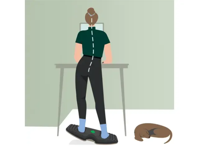 Balansbord Leitz ergo actief 540x65x310mm zwart