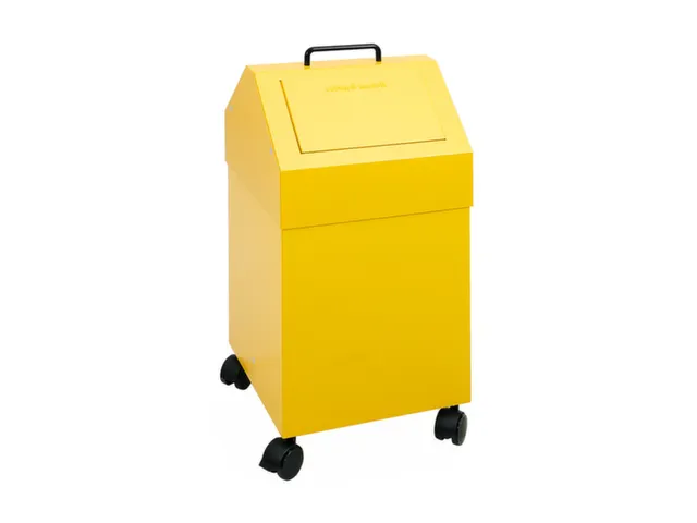 conteneur de tri sélectif,coupe-feu,1x45l,HxlxP 710x330x310mm