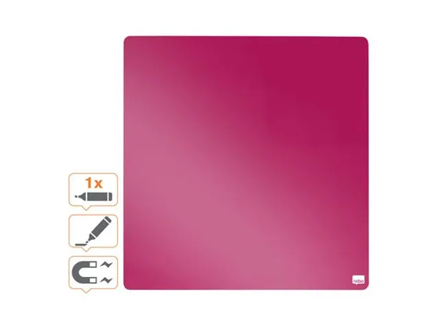 Tableau mémo magnétique 36x36cm Rose