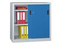 Schuifdeurkast Hxbxd 1000x1000x500mm 2 Oh Ral7035 Front Ral5012