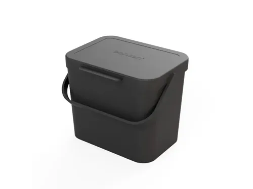 Bonton Mini afvalemmer GFT 5 liter zwart