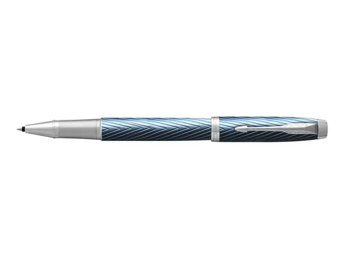 Rollerpen Parker IM Premium Grey Blue CT Fijn Zwarte inkt