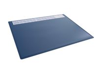 Schrijfonderlegger Blauw 650x500 mm met transparant afdekvel PP