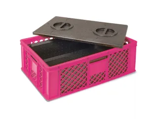 Euronorm-stapelbak,m. isoleerbox,HxLxB 240x600x400mm,20l,PE,violet - 2