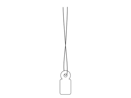 HERMA 6949 Hanglabel 10x22mm Wit karton met wit draad 1000 stuks