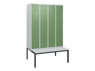 Dubbeldekse dekenkist,HxBxD 1950x1200x815mm,4x2vak.,vak B 300mm - 1