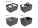 Sigma Home opbergbox 13L antraciet - 35x24,6x18,3cm