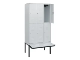Dubbeldekse dekenkist,HxBxD 1950x900x815mm,3x2vak.,vak B 300mm - 2