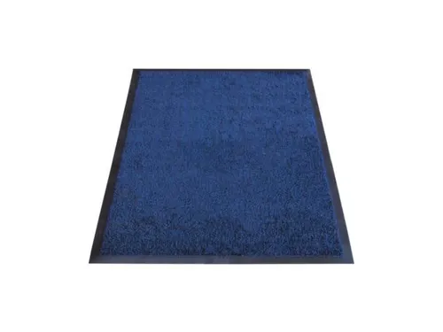 Schoonloopmat Binnen Klasse Bfl/s1 High-Twist-Nylon 85x60 Blauw