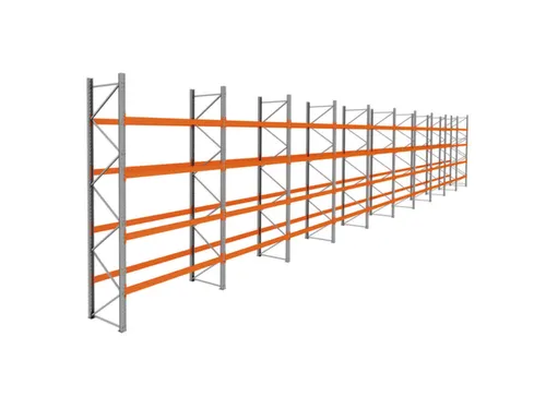 palletstelling,basis+9xaanbouw,HxBxD 4620x28100x1100mm,vakl. 3000kg