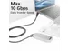 Kabel ACT USB-C hoek links/rechts USB-C hoek boven/beneden 10Gbps 1m