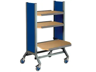 Mobiele Bijzettafel 900x610x1510mm 3verstelbare Uitschuifbare Legborde - 1