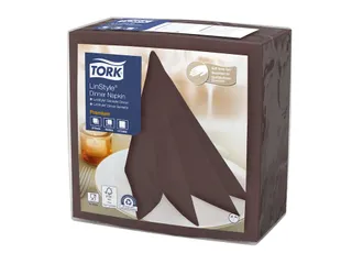Tork 478727 LinStyle Dinnerservet Cocoa 39x39cm 1-laags 1/4-vouw - 3