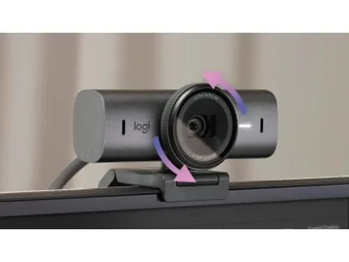Logitech Mx Brio Uhd 4K Streaming Webcam Usb Wired Pale Grey