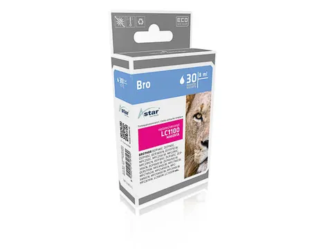 AS15982 BROTHER LC1100M DCP/MFC Inkt magenta rebuilt 325pag 5,5ml