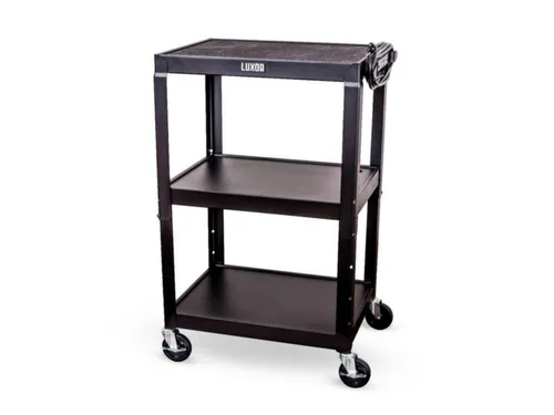 bijzetwagen,HxLxB 610-1060x610x460mm,zwart,3niveau(s)