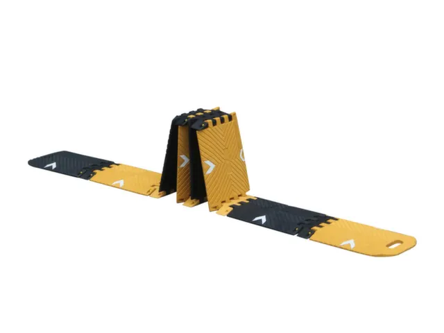 drempel,B 3000mm,overrijd H 25mm,PU,geel/zwart