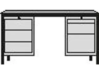 werkplaatsbureau,HxBxD 720x1700x800mm,RAL7035,front RAL7035 - 3