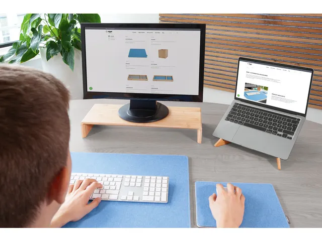 Laptopstandaard Sigel Eye Style beige 600x145x8mm