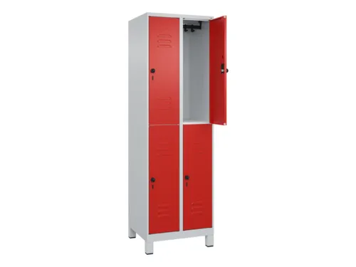 dubbeldekse locker,HxBxD 1950x600x500mm,2x2vak.,vak B 300mm