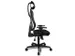 Siège Bureau Pivotant Assise Noir Dossier Maille Noir