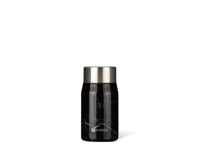 Lunchbox Les Artistes Paris 700ml geïsoleerd met lepel Black Marble