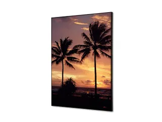 Wanddecoratie Textiel Set A2 Palmbomen Zonsondergang - 1