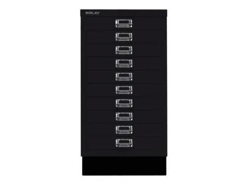 kantoor-ladekast HxBxD 670x349x432mm 10 laden romp + front zwart