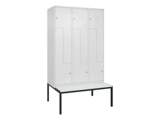 Z-garderobekast,HxBxD 2120x1200x815mm,6vak,vak B 400mm,cil.-slot - 1