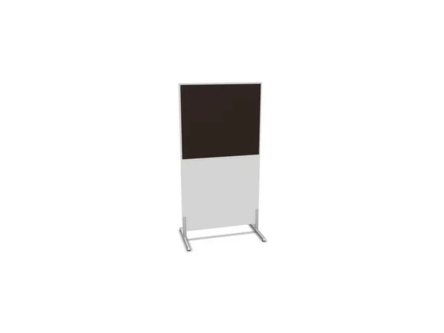 scheidingswand,HxB 1545x800mm,Bl-wit,BN2036-bruin