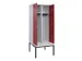 locker met bank,voor scheiding van kleding,HxBxD 2120x800x815mm,2vak