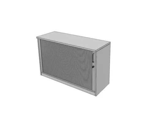 jaloeziedeurkast,HxBxD 720x1200x445mm,1xhouten vloer,MP-lichtgrijs