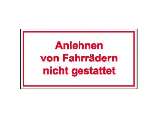 aanwijzingsbord,Verboden fietsen tegen te zetten,aluminium gemerkt - 1