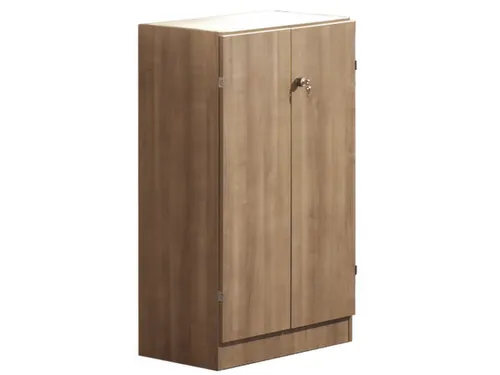 Draaideurkast Hxbxd 1270x800x420mm 3 Oh Greepknopen Ral7035