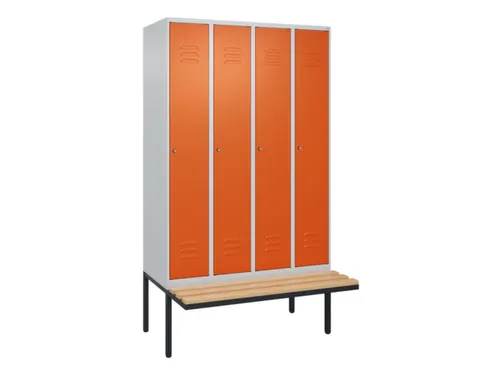 locker voor scheiding van kleding,HxBxD 2120x1200x815mm,4vak