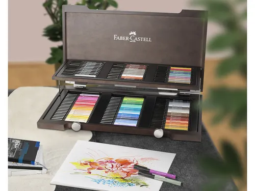 Tekenstift Fc Pitt Artist Pen Houten Koffer 90 delig