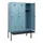 locker met bank,HxBxD 1950x1200x815mm,3vak,vak B 400mm,draaigrendel