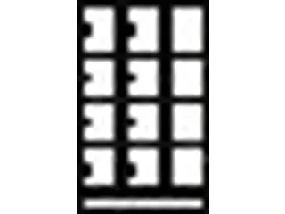 Vakkenkast 1518x1230x500mm 12 Vakken 400mm Cilinderslot Ral7035 - 2