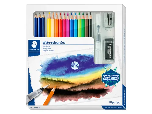 Kleurpotlood Staedtler 146 Design Journey Aquarel 18-delig