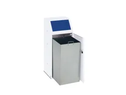 Afvalverzamelaar 69 liter binnenbak sticker papier deur voor Blauw