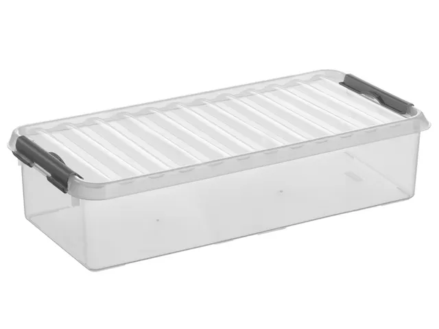 #*Opbergbox Sunware Q-line 6,5transparant/grijs