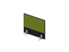 opzetpaneel bureau aanbouw zijkant CC-zwart BN7048-groen 600mm