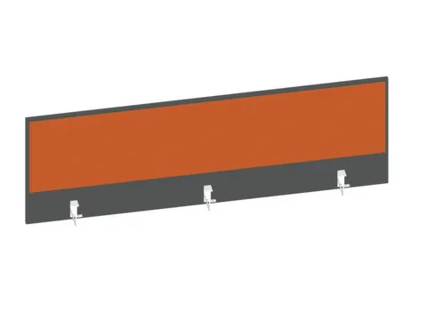 baliepaneel bureau aanbouw achter MS-donkergrijs BN3012-oranje 1600mm
