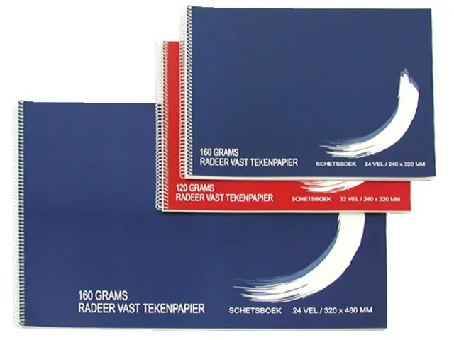 Schetsboek Papyrus 240x320mm 160gr 24 vel