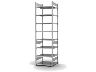 dossierstelling,grondveld,HxBxD 2700x810x635mm,vaklast 90kg - 2