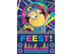 Hallmark Uitnodigingen Minions FEEST! kaart + envelop